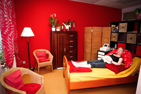 Foto: Behandlungszimmer mit Wehenschreiber